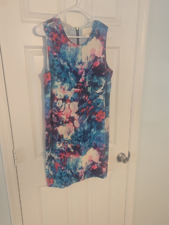 Cynthia Rowley Dresses & Skirts - Cynthia Rowley Blue Teal Watercolor Silk Dress